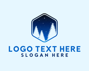 Winter Pine Tree logo