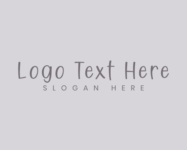 Handwriting logo example 2