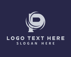 Generic Whirl Swoosh Letter P logo