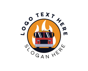 Fire Truck Vehicle logo