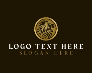 Luxury Wild Lion logo