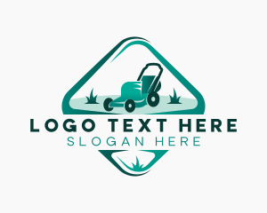 Lawn Mower Landscaping logo