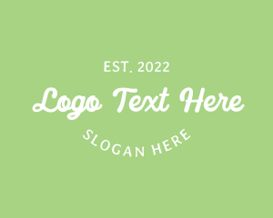 Fancy Cursive Wordmark logo
