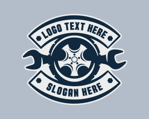 Wrench Tire Mechanic logo