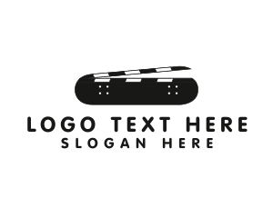 Skater Clapperboard Cinema logo