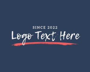 Brush Texture Wordmark logo