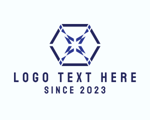 Multimedia Hexagon Design  logo