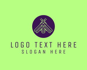 Minimalist Firefly Insect logo