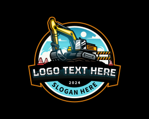 Construction Heavy Equipment Excavator  logo