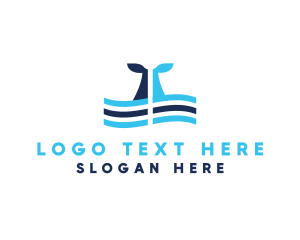Marine Whale Tail logo
