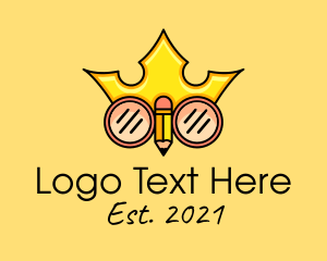 Pencil Nerd King  logo