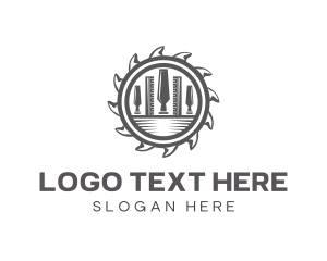 Woodworking Tools Lumberjack logo