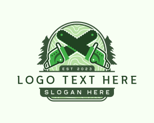 Timber Chainsaw Lumberjack logo