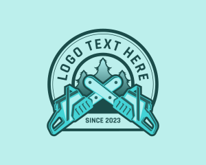Chainsaw Pine Logging logo