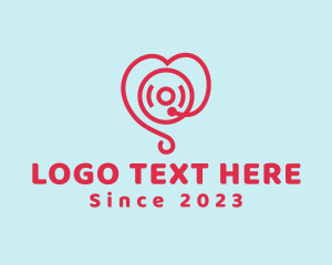 Heart Record Player logo