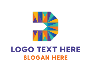 Modern Geometry Letter D logo