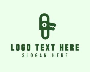 Modern Alligator Clip logo