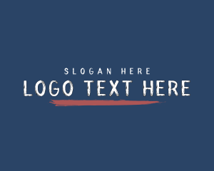 Grunge Brushstroke Brand logo