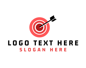 Bullseye Target Arrow logo