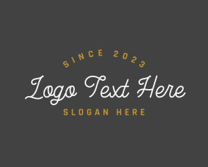 Stylish Cursive Fashion logo