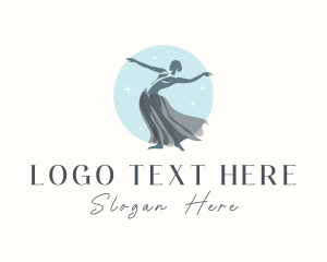 Dancing Performer Lady logo
