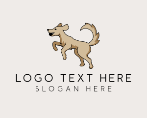 Playing Dog Pet logo