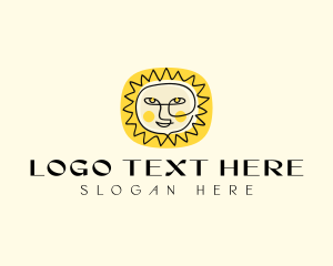 Happy Sun Face logo
