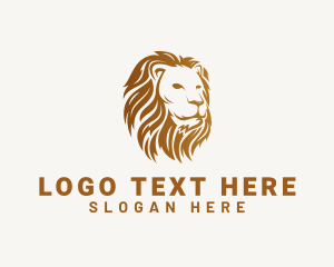 Animal Lion Wildlife logo