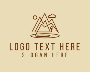 Mountain Lake Valley Minimal logo