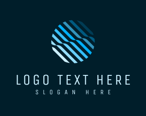 Modern Sphere Stripes logo
