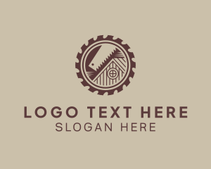 Saw Blade Log Cabin logo