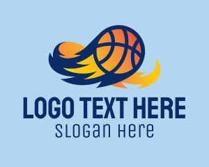 Flaming Basketball Comet  logo