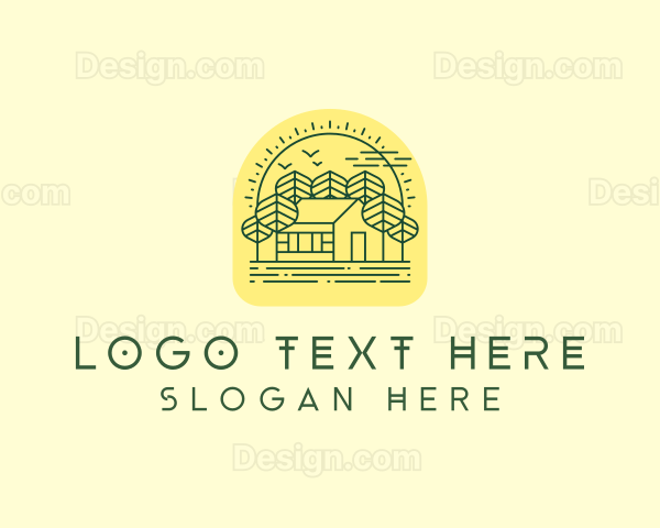 Forest Cabin House Logo