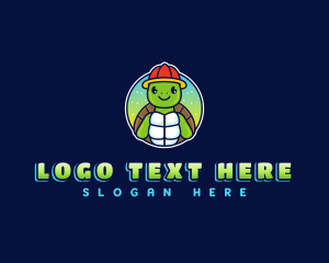 Turtle Animal Firefighter logo