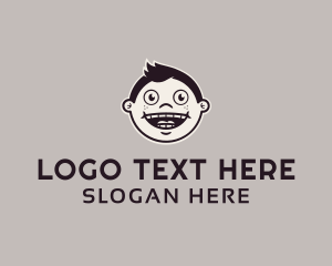 Smiling Male Face logo