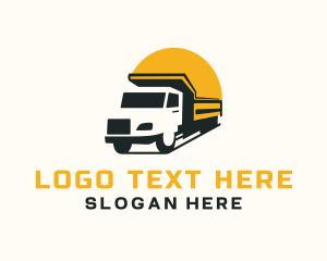 Trailer Truck Vehicle logo