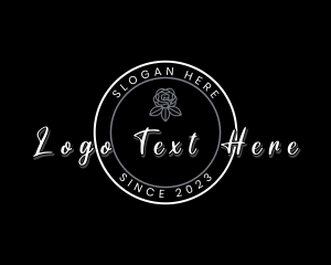 Round Rose Script logo