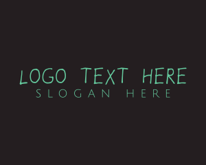 Green Handwriting Art logo
