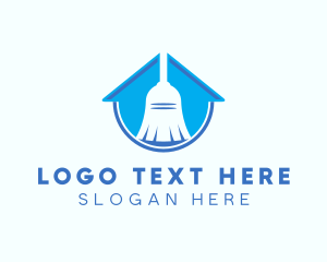 Home Clean Broom Sweeper logo