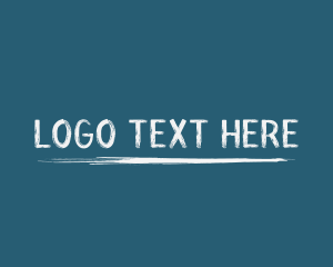 Grunge Handwriting Paint logo