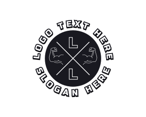 Gym Muscle Strength Fitness logo