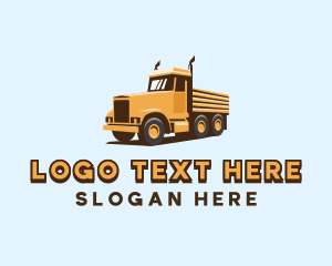 Delivery Trailer Truck logo