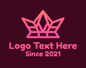 Geometric Crown Crystal logo