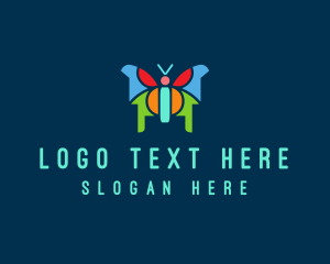 Butterfly Insect Mosaic logo