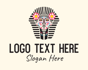 Decorated Pharaoh Sculpture logo