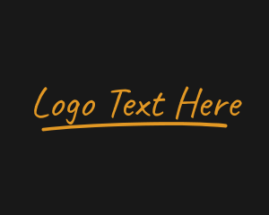 Gold Chalk Signature  logo