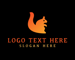 Wild Squirrel Animal  logo