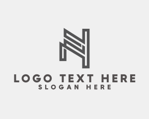 Professional Firm Monoline Letter N logo
