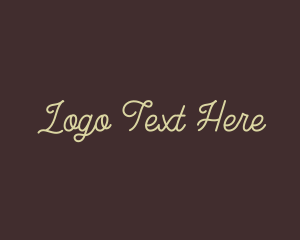 Elegant Cursive Calligraphy logo