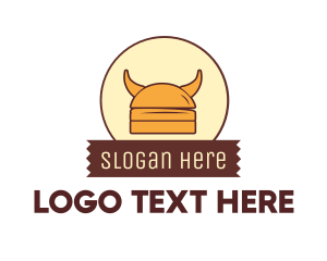 Viking Helmet Horn Burger Buns logo